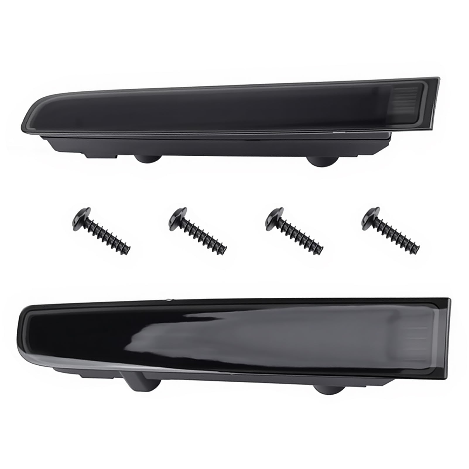 Paire de Troisièmes Feux Stop Arrière, Noirs, pour Transporter T5 T6 Caravelle Multivan MK V (portes battantes), Années-modèles 2003-2015, Références 7E0945097E et 7E0945097F