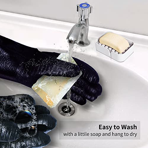 Bbq Grill Gloves/Oven Mitts Heat Resistant - 18 Inch 1472℉ Barbecue Gloves Heat Proof For Men & Women - Smoker Gloves For Grilling - Waterproof/Fireproof/Oil Resistant #TOP5