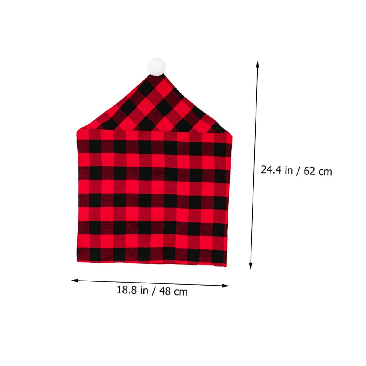 Cabilock 4 Pz Coprisedia Plaid Decorazioni Per Alberi Di Natale Decorazioni Decorative Coprisedie Natalizie Bianche Ufficio Per Cuscini Ornamenti Arredamento Tessuto
