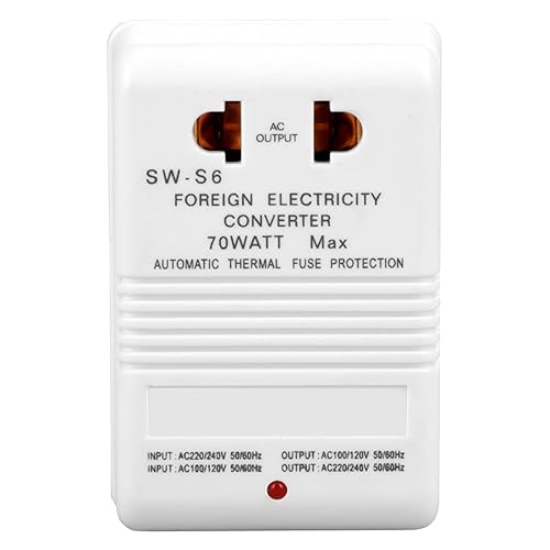 Miniatura 6 de Convertidor de voltaje, transformador de voltaje de potencia 70W 70W 110V120V a 220V240V 55-60HZ
