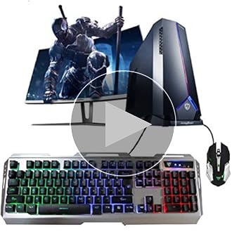 Amazon.com: Wired Gaming Keyboard and Mouse Combo,RGB Raibow