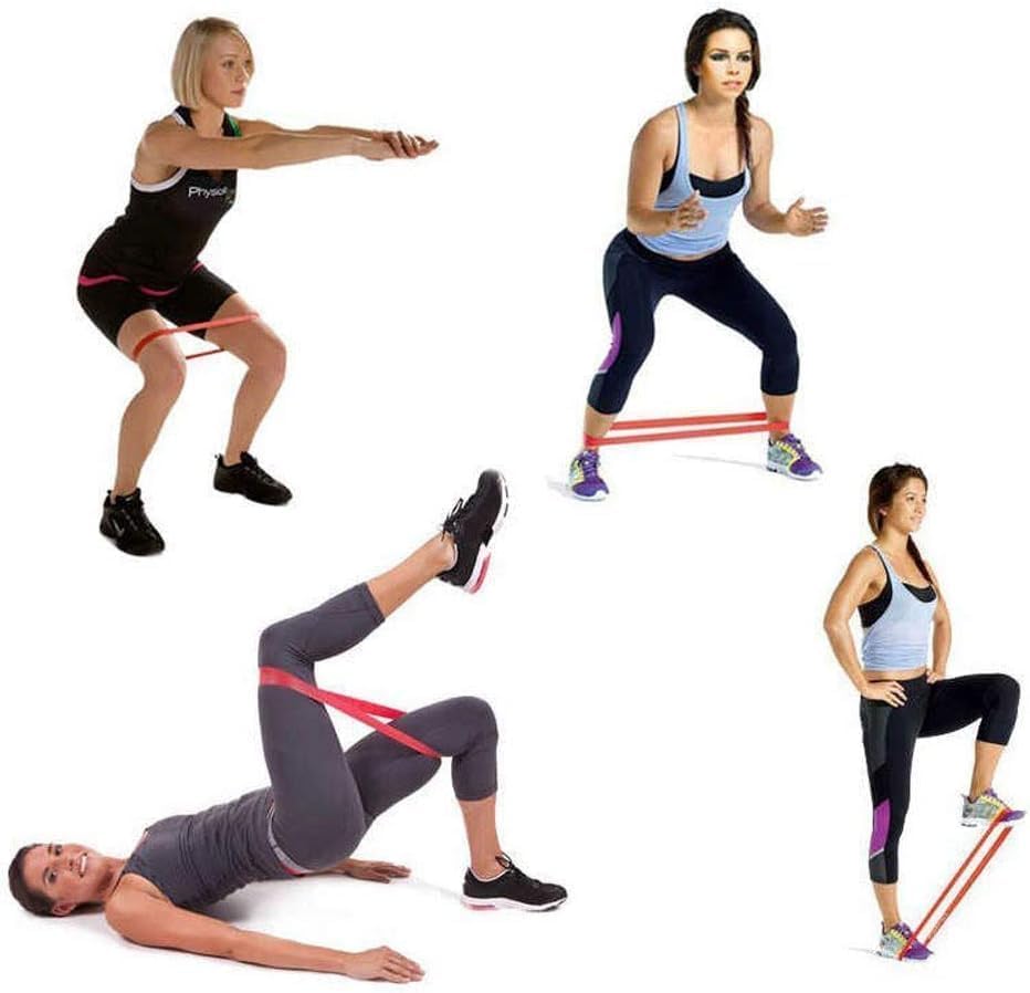Image of RENRANRING Resistance Bands for Exercise Loop Set, Hip, Toning Exercise Band for Gym & Yoga Belt /Thera /Pilate Pull Up /Theraband for Fitness for Men & Women (5 Colour)