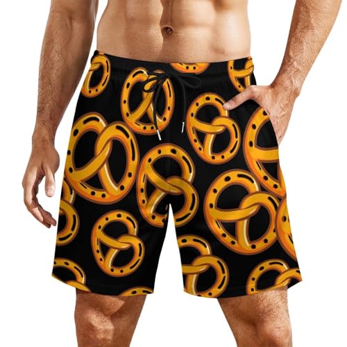 Pantalones cortos de playa con cordón elástico Pretzel y bolsillos de secado rápido