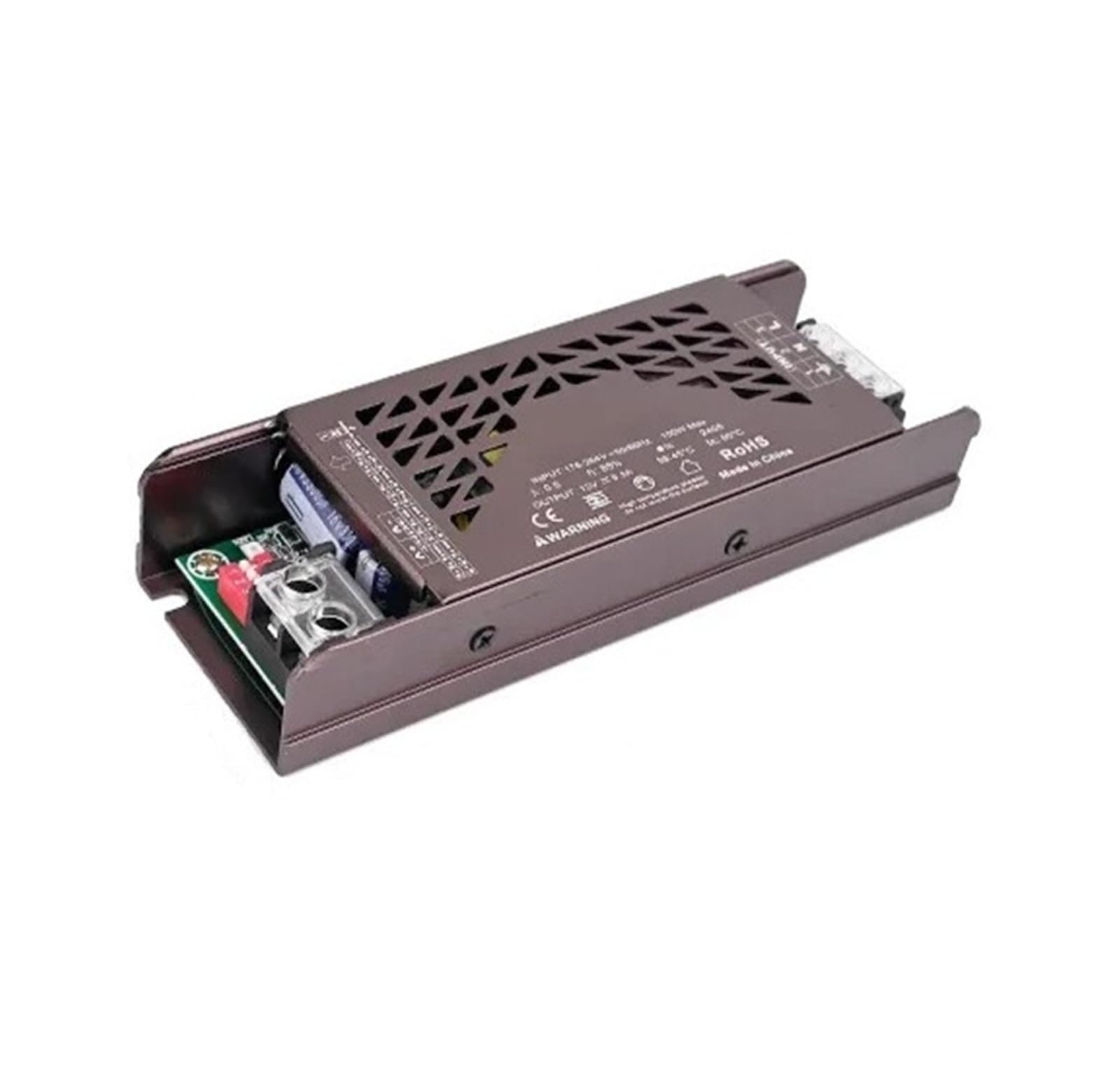 PWANUIGTE Adjustable LED Lighting Transformer Ultra-Thin Power Supply 60W 100W 150W 200W 300W 400W DC12V 24V(100W,24V)