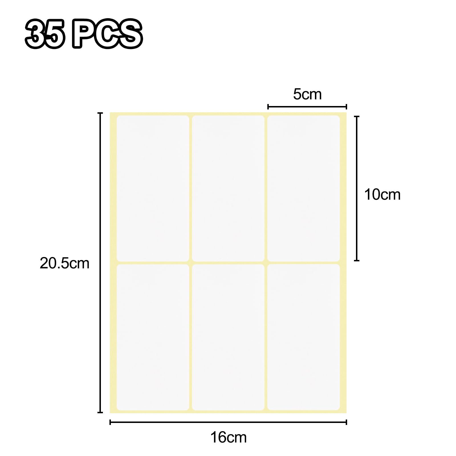 Etichette Adesive Fousenuk 840 Pezzi - 38x13 Mm Bianche Per Congelatore, Ufficio E Casa - Autoadesive E Facili Da Scrivere - Foto 6