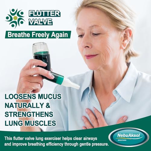 Flutter Valve, Breathing Exercise Device for Lungs, Adjustable Resistance Natural Mucus Clearance, Portable Lung Exerciser Device | Breathing Trainer - Image 3