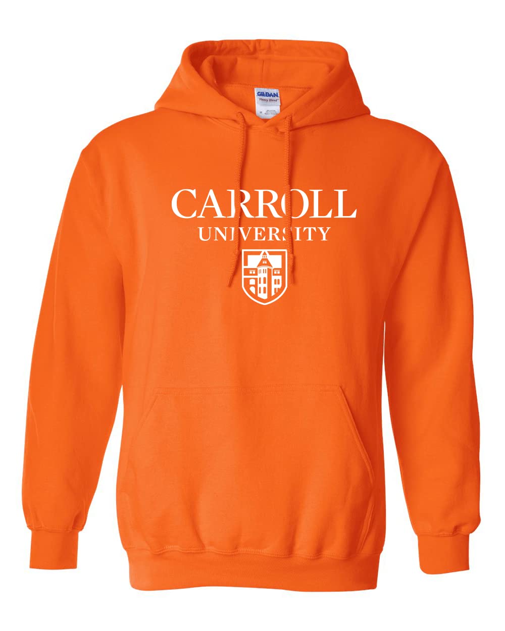 CreateMyTeeCarroll University Stacked Hooded Sweatshirt