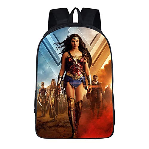 ULIIM Mochilas Escolares De Moda para Niños Wonder Woman Cute Kid's Student Bag Canvas Niños Niñas Mochilas De Viaje De Alta Capacidad