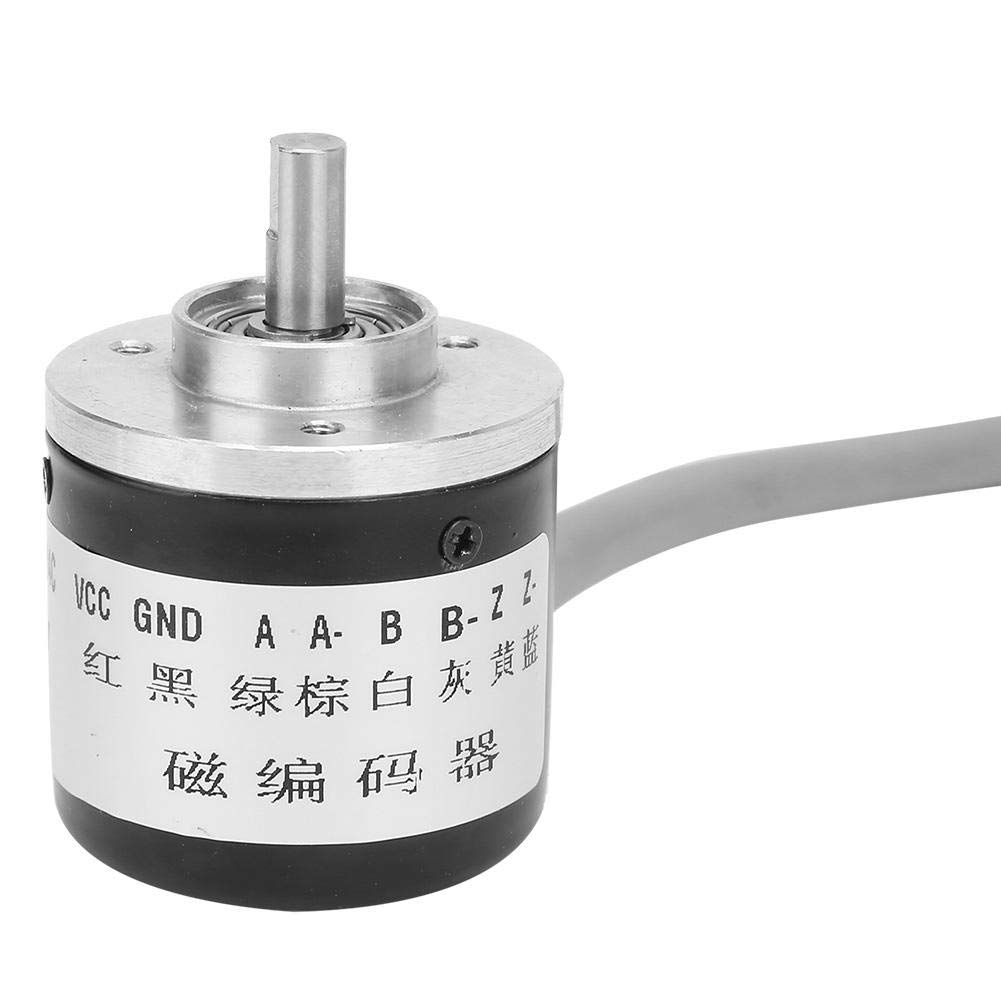Encoder rotativo magnetico incrementale 1024P/R DC5V Encoder fotoelettrico di tipo assoluto 38mm OD 6mm Albero con cavo 1,2m