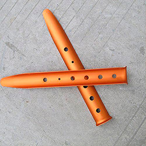 Aluminum Tent Stakes Heavy Duty - 6Pcs Ground Stakes Heavy Duty Camping Tent Stakes For Outdoor Decorations - Tents Stakes For Beach Canopy Sand Spikes For Outdoor Lights Replacement Spikes For Ground #TOP5