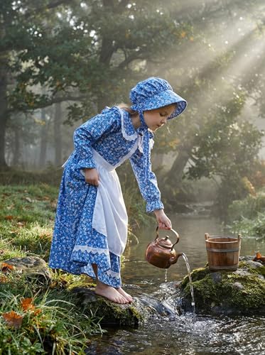 Disfraz Colonial Cuteshower para Niñas 10-12 Años miniatura 2
