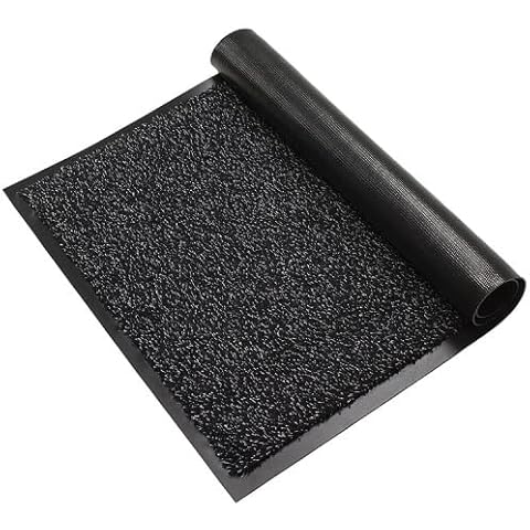 GULLAMBO Door Mat for Indoor & Outdoor - Washable Door Mat, Floor & Kitchen Mat - Non-Slip, Dirt Trapper Super Absorbent Front Door Mat - 40x60cm (Anthracite) Cover