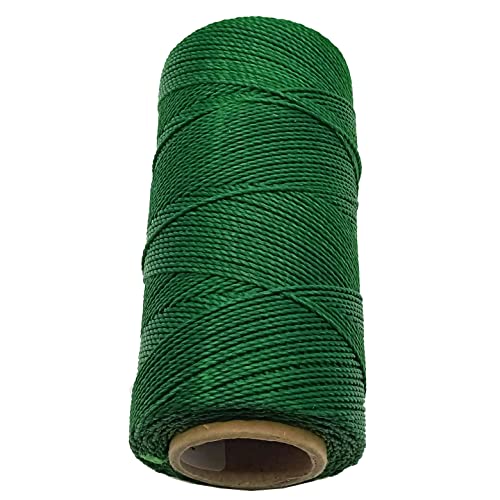 Linhasita Waxed Thread 100 g / 170 m Polyester 1 mm Thick Macrame, 30 Colours green, 170 metros / 100 gr - Image 2