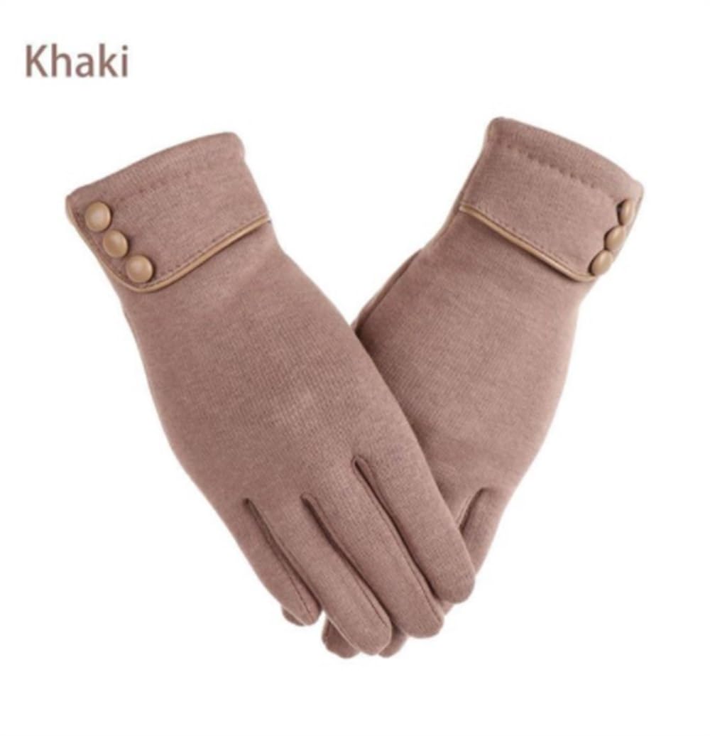 Guantes cálidos con dedos completos for mujer, guantes de algodón for pantalla táctil, guantes cálidos for mujer, forro polar térmico