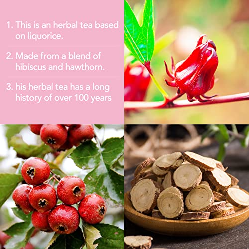 Rzlinn Licorice Hibiscus Tea, 6G*27 Traditional Herbal Recipes Decaf Iced Tea Bags, Great Sweet Tea, Comes With Its Own Tea Infuser #TOP2