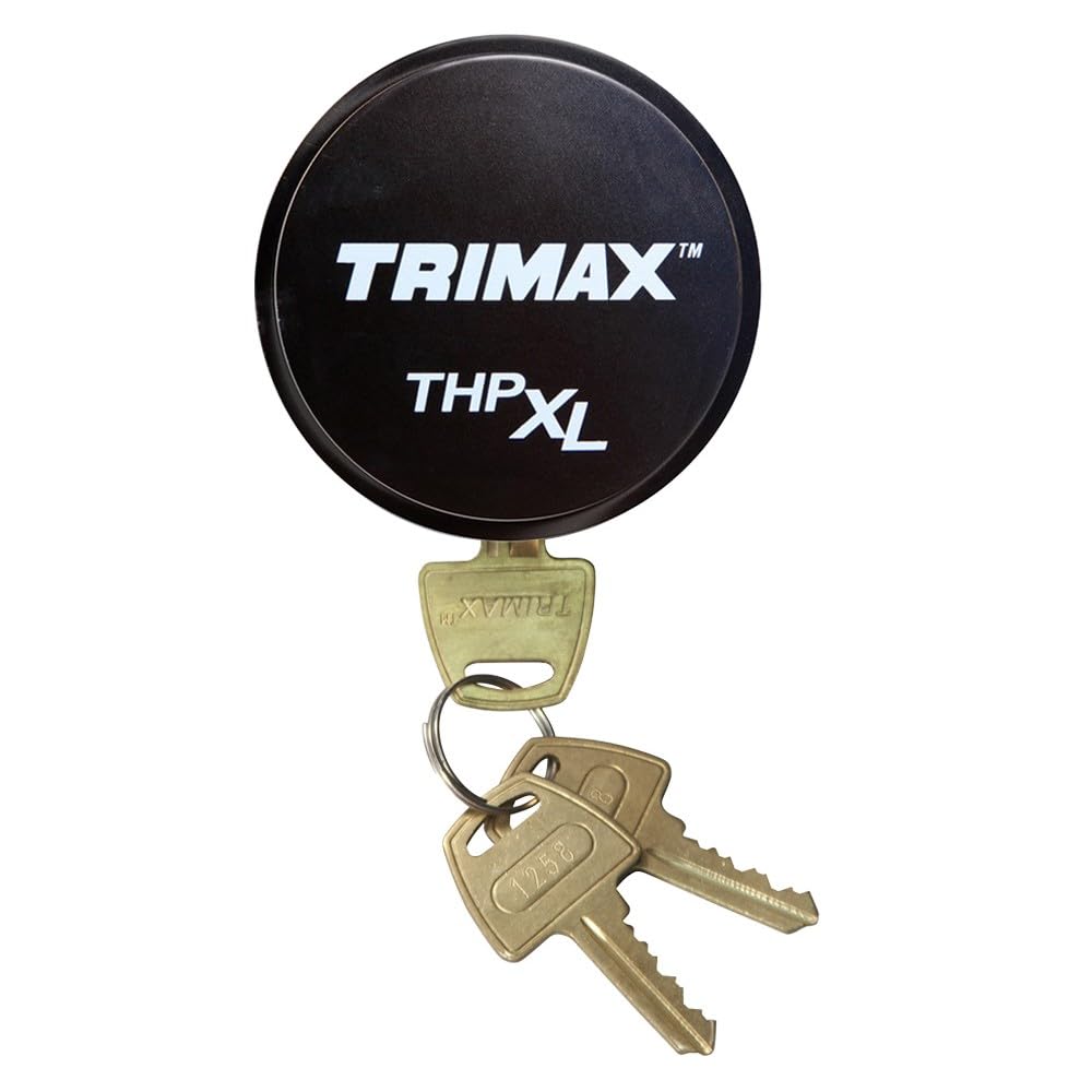 TRIMAX THPXLALBK Aluminum Hockey Puck Lock, Internal Shackle, Black