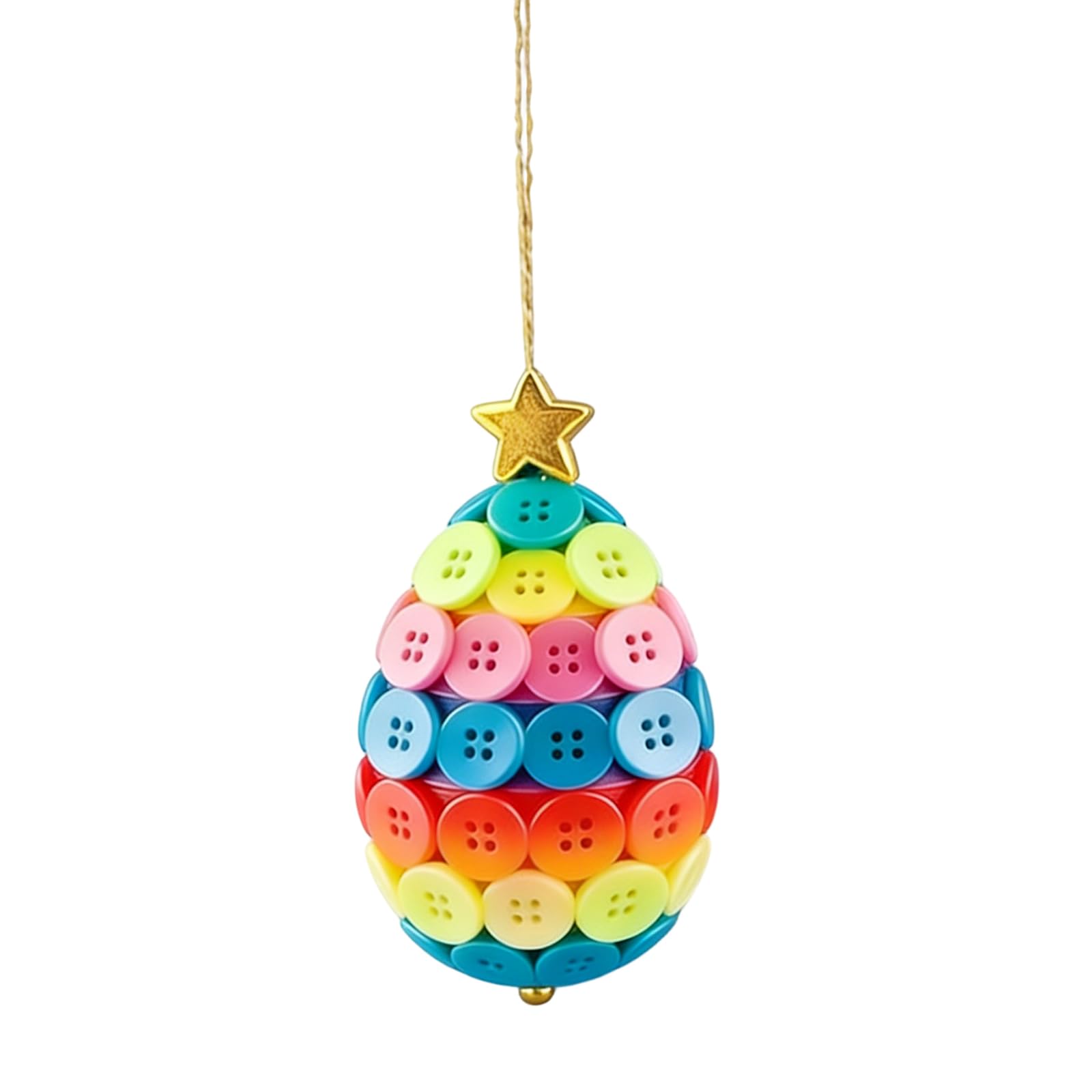 Tsophreniq Type B Make Your Own Button Easter Ornaments With Rabbits, Eggs, Carrot Pendants Hanging Decor Button Pendants Easter Buttons Making