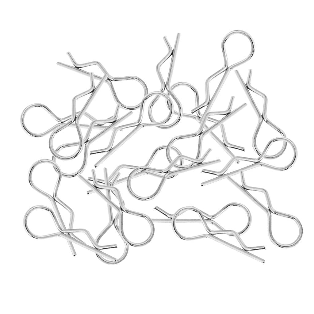 ATORSE 20Pcs/Set Rc Car R-Pins Fit 1/10 1/12 1/16 1/18 Rc Car Truggy Accessory Silver-image-18