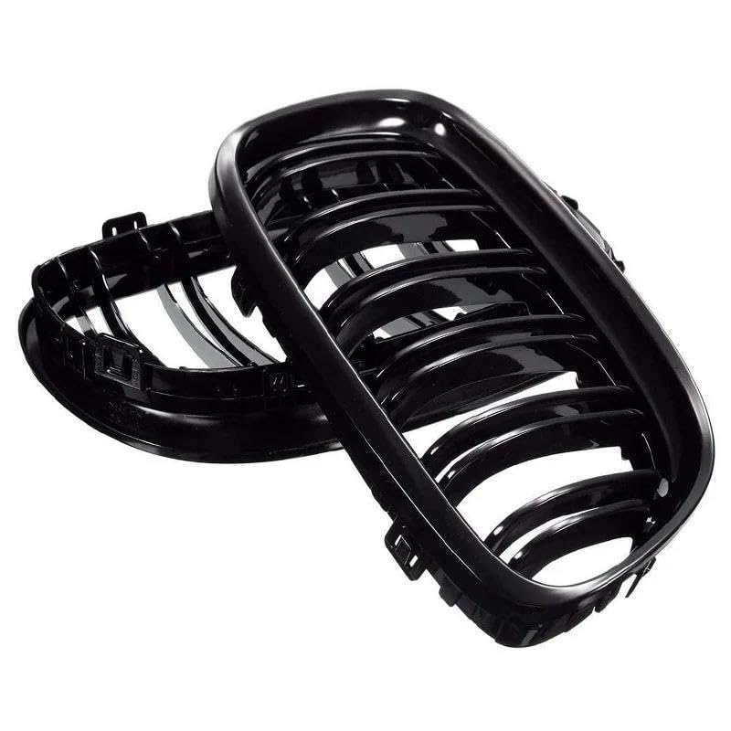 Calandre avant double ligne noire pour grille radiateur BMW E90 E91