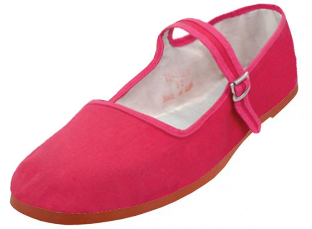 Women's Mary Jane Cotton Shoes Ballerina Ballet Flat Slip on Slippers Multiple Colors