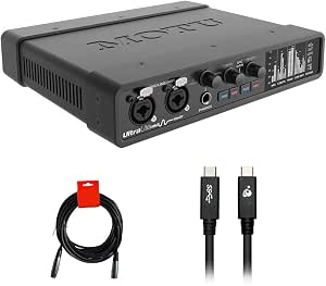 MOTU UltraLite-mk5 Desktop 18x22 USB Type-C Audio/MIDI Interface Bundle