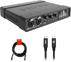 MOTU UltraLite-mk5 Desktop 18x22 USB Type-C Audio/MIDI Interface Bundle with IOGEAR USB Type-C To USB Type-C Cable and 20" XLR-XLR Cable