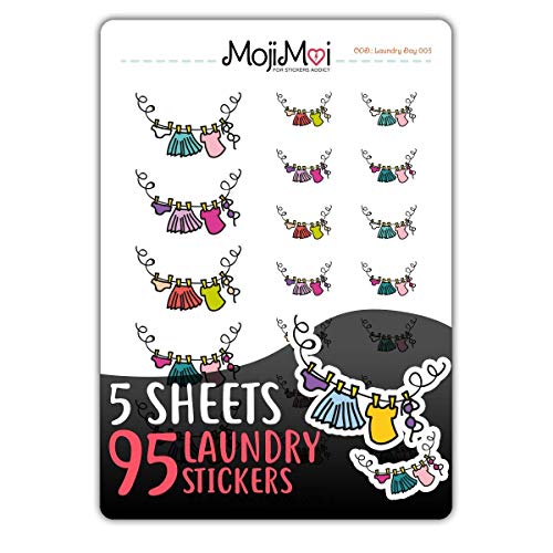 Laundry Day003-Theme Stickers for Life Planner, Erin Condren Planner Stickers - Functional Stickers, Happy Planner, Cute Stickers, kawaii Stickers, Eclp Stickers, Kikki Stickers, MojiMoi