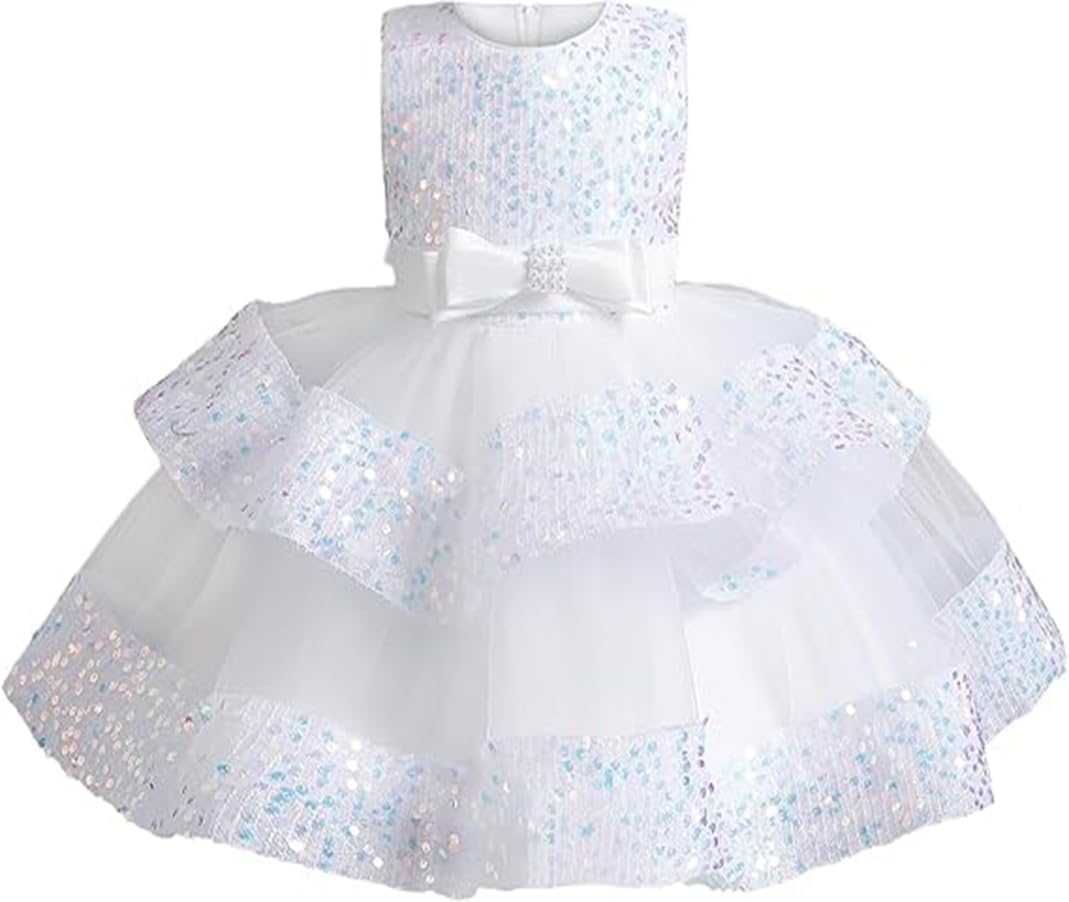 Baby Girl Pageant Dress Sequins...
