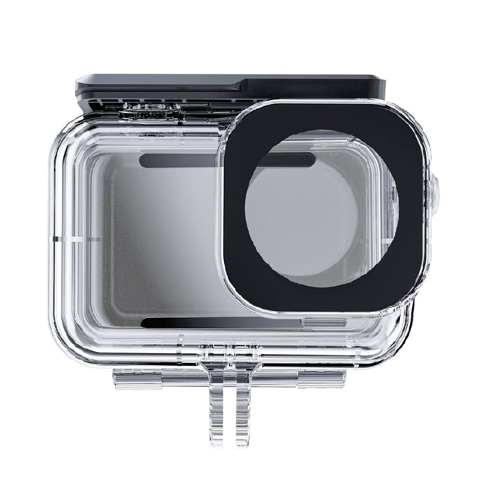 TELESINN Waterproof Case Compatiable for DJI Action 5 Pro, Action 4, Action 3, 45M/148FT Underwater Housing with Anti-Fog Inserts, Diving Scuba Snorkeling Accessories, Quick Release Screw