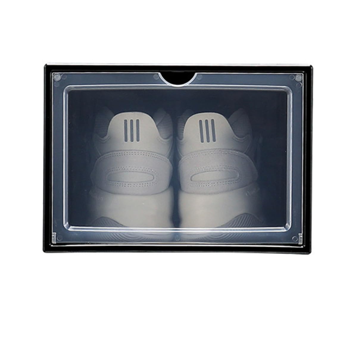 Caja de Zapatos Magnética Plegable de Plástico Negro para Baloncesto