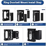 S7 Adjustable Anti-Theft Ring Video Doorbell Angle Mount Compatible with Ring Video Doorbell 1/2/3/4 Wi-Fi Enabled Video Doorbell
