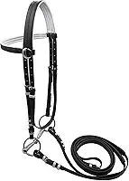 UGPLM Rédea de cavalo com correia de rédea, equipamento equestre, corda de montaria confortável e versátil para treinamento de aulas