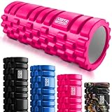 Foam Roller for Deep Tissue Muscle Massage Trigger Point Muscles Enhance Recovery for Physical Therapy and Rehab (Pink)