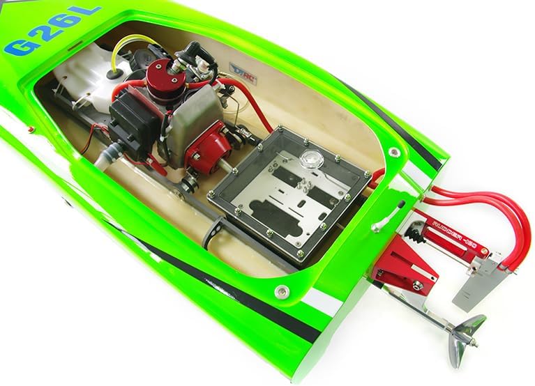1170MM 26CC Fiber Glass Gasoline G26L ARTR Racing Model RC Boat Without Radio for Adult Hobby