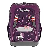 Sac à dos d'école, dossier rigide, décorations interchangeables, différents modèles (Magic Unicorn)