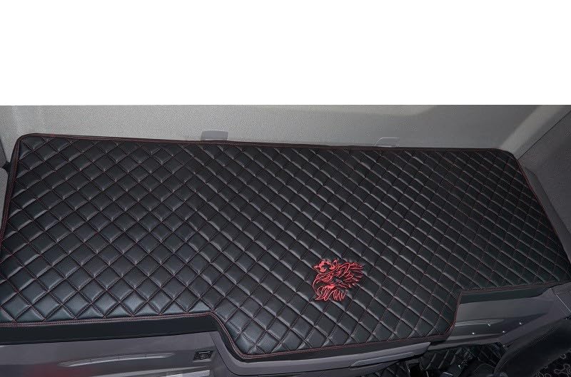 CUBIERTA DE CAJA DE CAMIÓN COMPATIBLE CON SCANIA R & S 2017+ [NUEVA GENERACIÓN] ESCURO NEGRO-ROJO