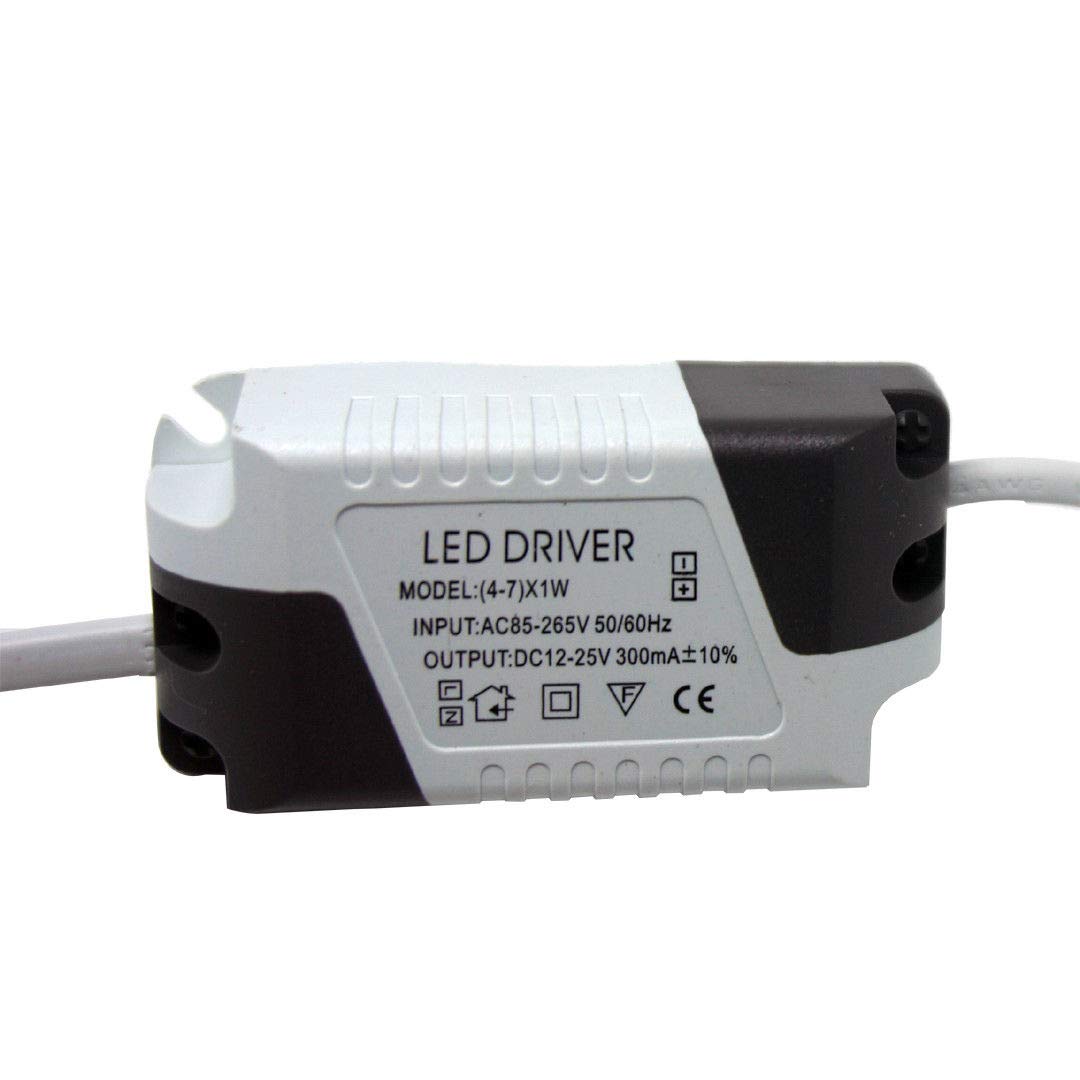 DCVOLTAGE 4-7W Constant Current LED Driver, 300mA IP20 Rated Constant Current LED Driver Transformer, Converts AC85-265V into DC12-26V, IP20 Constant Current DC Transformers.