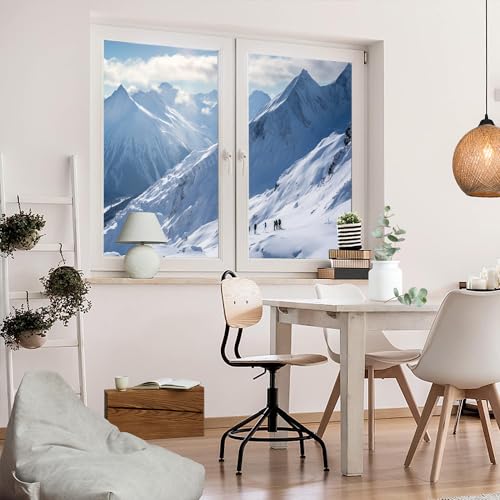 Película decorativa para ventana con diseño moderno nieve miniatura 5