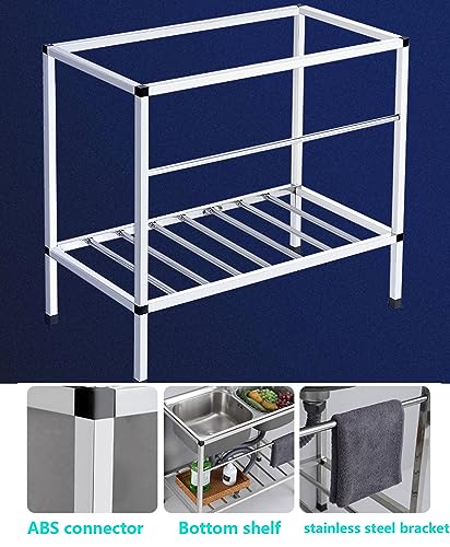 Évier de restauration commercial 2 compartiments en inox durable - 6
