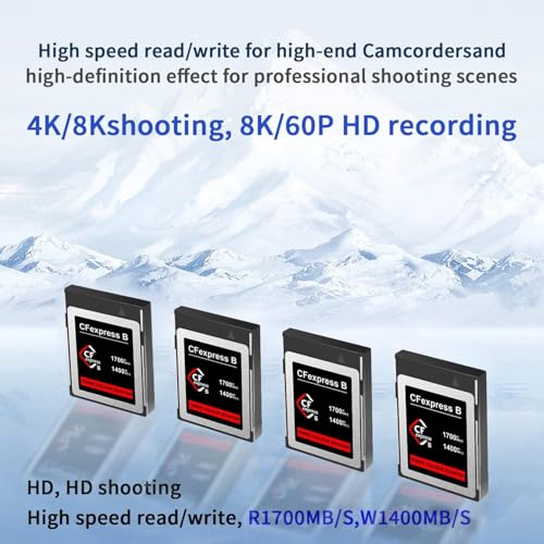 Image of Dogfish CFexpress Type B Card 512GB, Up to 1700MB /s, 8K 4K RAW Photo and Video, CF Express Flash Memory for Nikon Canon Panasonic Cameras Camcorders