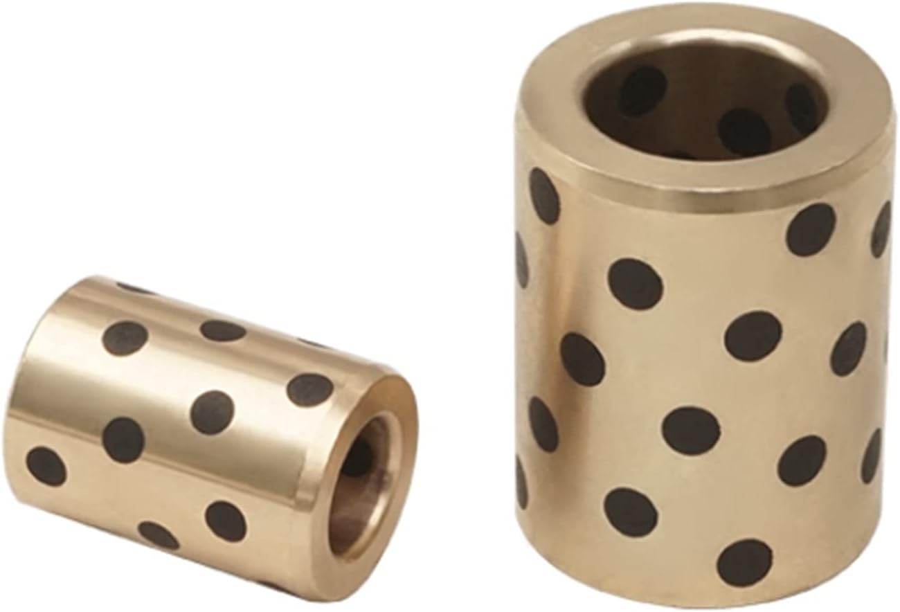 JDB-type bearings, 2pcs JDB-type Oil-free Self-lubricating Inner Diameter 14mm, Outer 18mm, Bearing Straight Cylindrical Sliding Guide Bushings Sleeve(14x18x25mm)