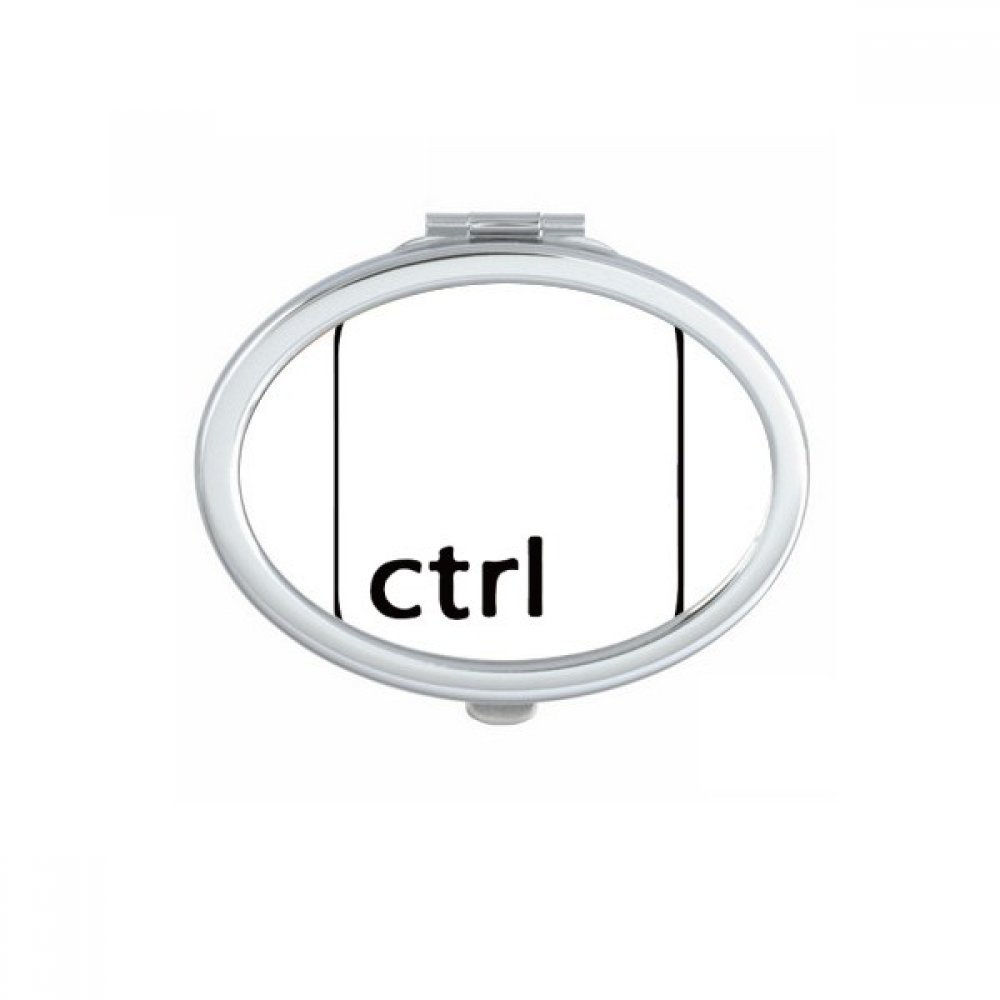 Miroir compact symbole de clavier petit miroir de poche portable et mignon multicolore
