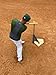 TBT Batting Tee for Adults | Patent Approved Slider Base for Various Angles | 10 lbs Industrial Reinforced Steel Stem and Base | Adjusts 27-42” | Hand Rolled Flextop