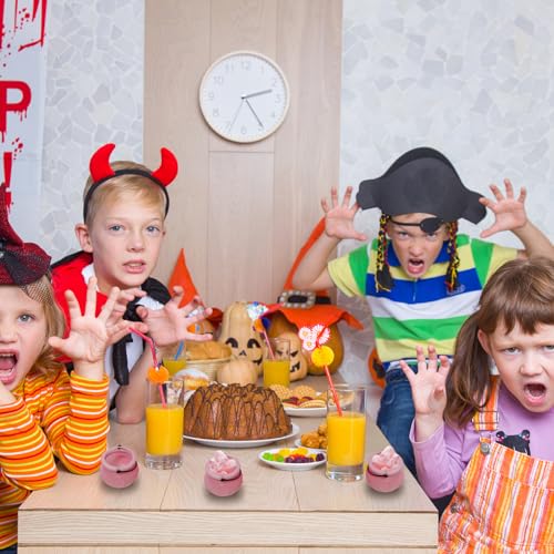 Caldero de brujas de plástico ideal para decoración de mesas de dulces en Halloween 6