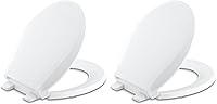 Vista 15 de KOHLER 4639-RL-0 Cachet ReadyLatch Asiento de inodoro redondo con cierre suave, color blanco