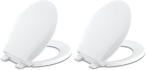 Miniatura 14 de KOHLER 4636-RL-7 Cachet ReadyLatch - Asiento de inodoro alargado de cierre lento, asiento de inodoro de cierre suave con tapa silenciosa, topes