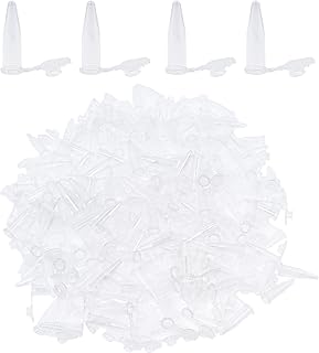 1000 PCS 0.5 ML Disposable Micro Centrifuge Tubes, Polypropylene Clear Graduated Mirco Test Tubes with Snap Cap, Micro Centrifuge Small Sample Bottle Vials Container for Laboratory