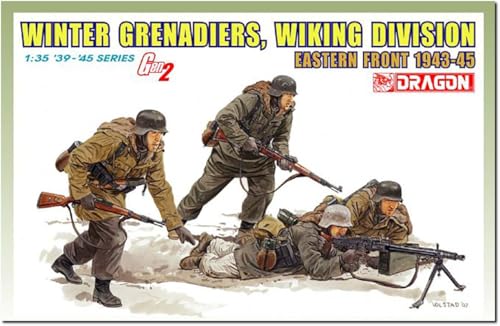 プラッツ ドラゴン 1/35 WW2 ドイツ 武装親衛隊 装甲擲弾兵 冬季装備 ヴィーキング師団 東部戦線 1943-1945 プラモデル DR6372 (人)のサムネイル