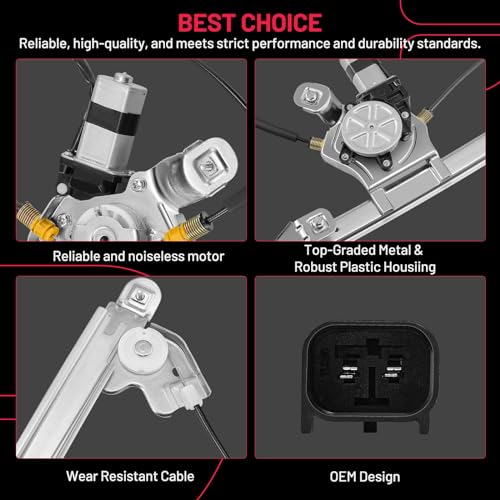 Image of BDFHYK 741-429 Power Window Regulator with Motor Front Right for 2004-2008 F-150 Lobo 2006-2008 Lincoln Mark LT 2006 2007 2008 06 07 08