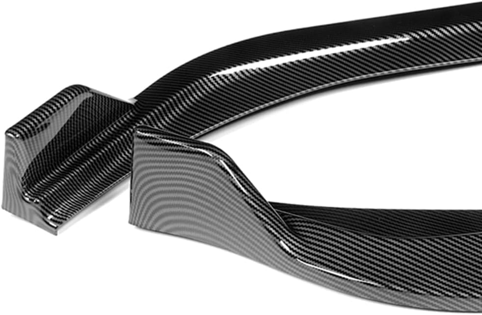 Front Bumper Lip fit for compatible with 2018-2020 Toyota Sienna, Front Bumper Lip Spoiler Air Chin Body Kit Splitter, Painted Carbon Fiber ABS, 2019 (MP-Style)